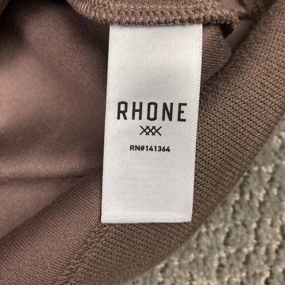 Rhone Commuter 1/4 Zip Pullover Men's Medium Brown Performance Quarter Sweater - Picture 7 of 13